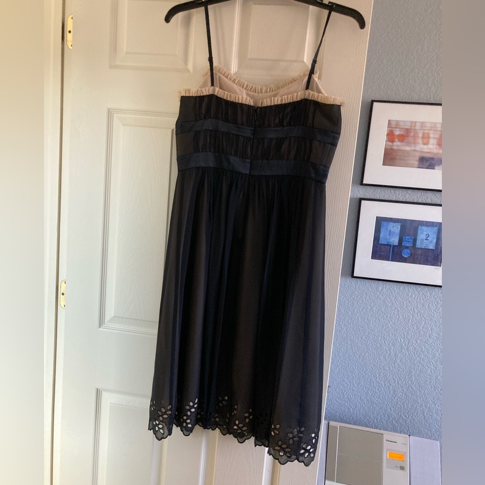 MAX & CLEO Cocktail dress w rusching; like new, cutout detail - Picture 8 of 11